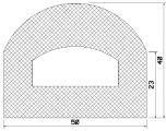 MZS 25013 - EPDM sponge profiles - Semi-circle, D-profiles