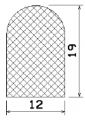 MZS 25038 - EPDM sponge profiles - Semi-circle, D-profiles