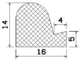 MZS 25067 - EPDM sponge rubber profiles - Door-frame profiles