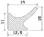 MZS 25102 - rubber profile - Door-frame profiles