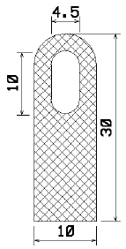 MZS 25142 - EPDM sponge profiles - Semi-circle, D-profiles