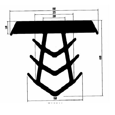 FA 2544 - rubber profiles - Cover and T-profiles