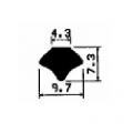 KL FR 1545 - stretcher EPDM profiles - Stabilizing and stretcher profiles