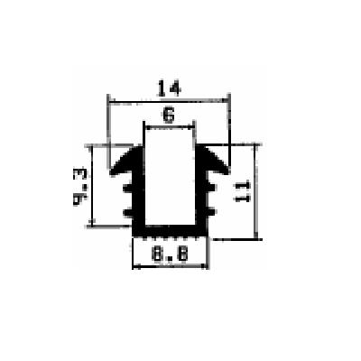 TU1- 2569 - rubber profiles - U shape profiles