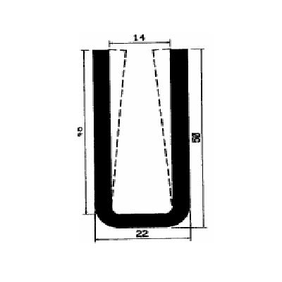 TU1- 2589 - rubber profiles - U shape profiles