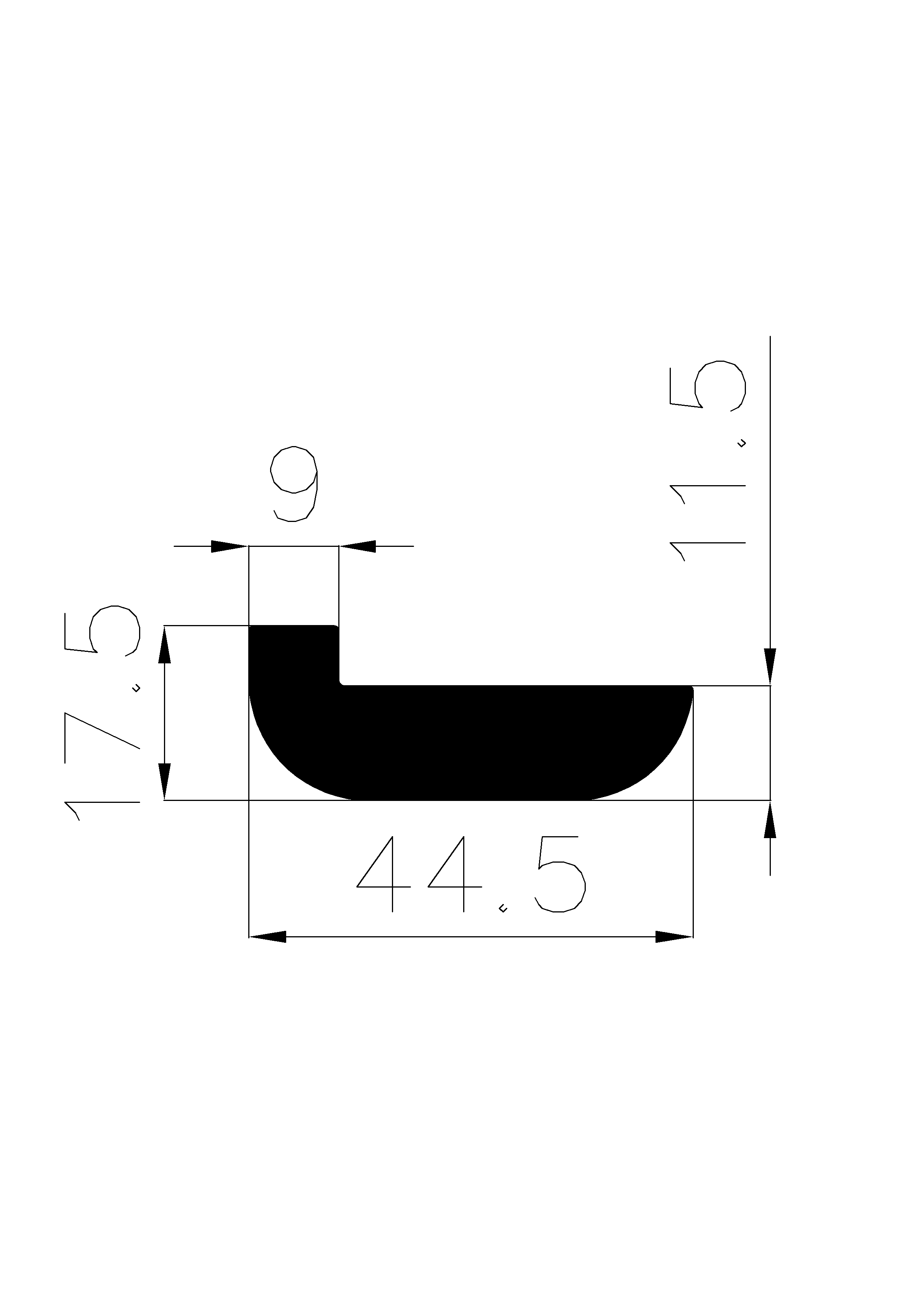 11450365KG - rubber profiles - U shape profiles