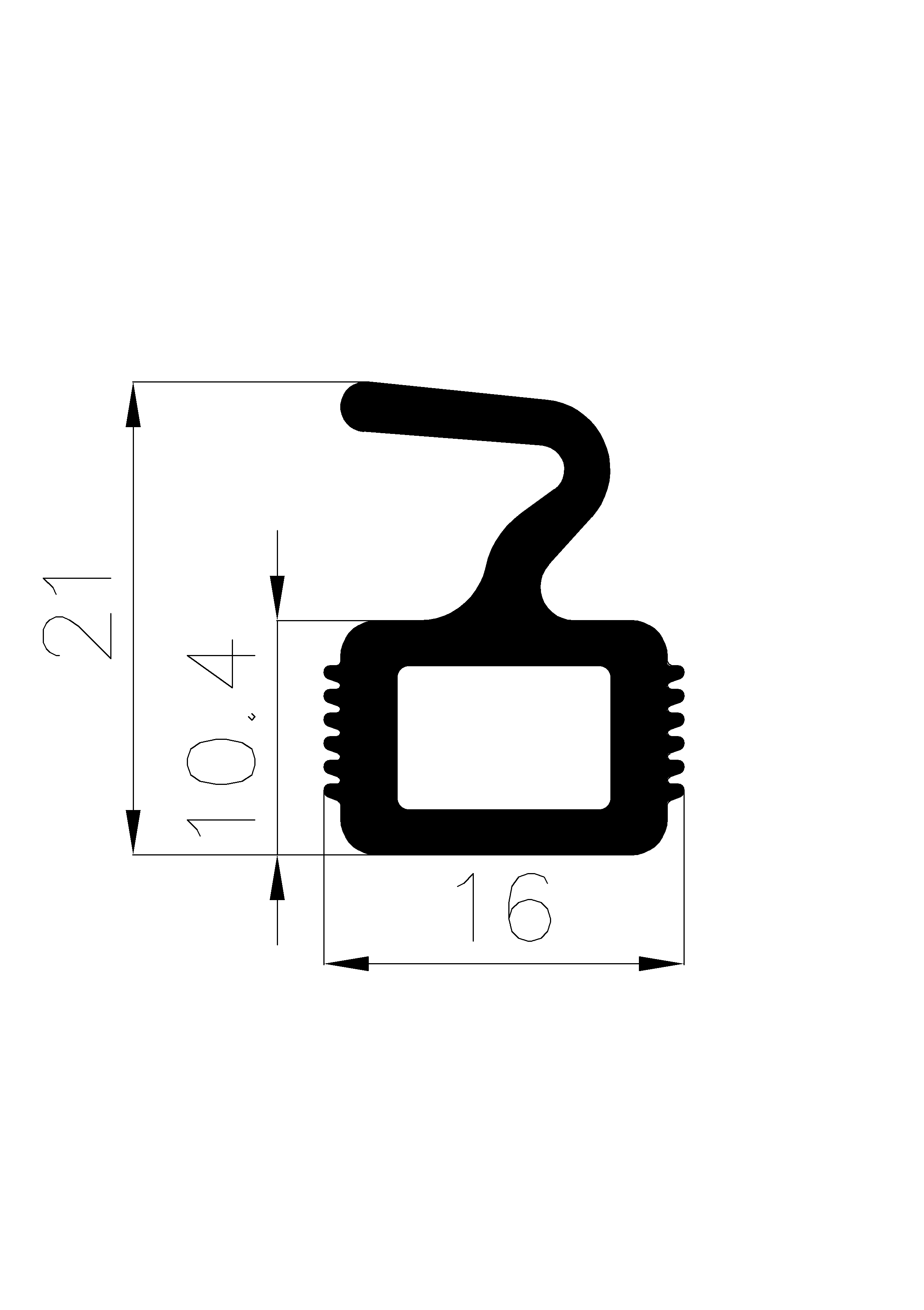 11490365KG - rubber profile - Door-frame profiles