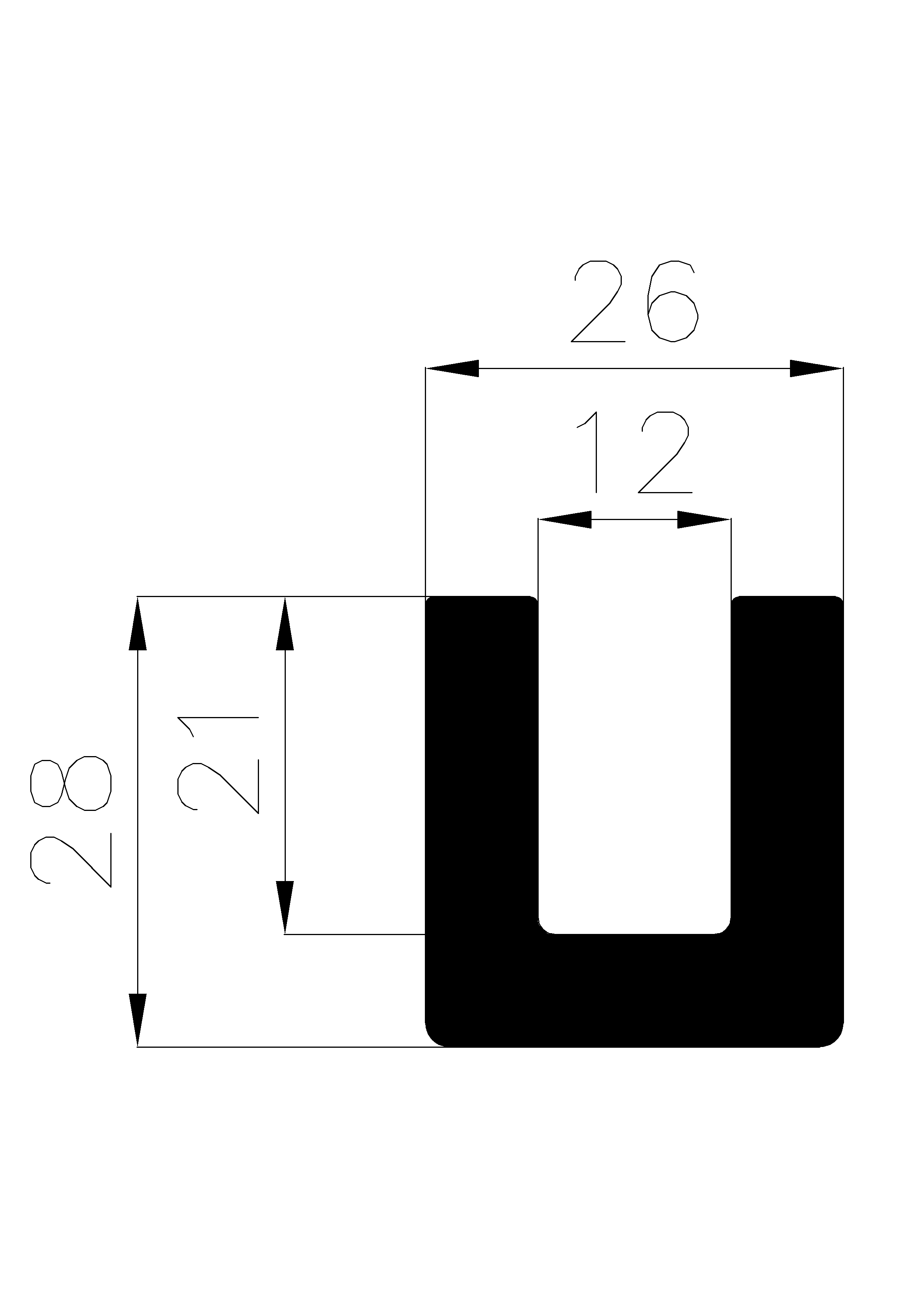 11600365KG - rubber profiles - U shape profiles