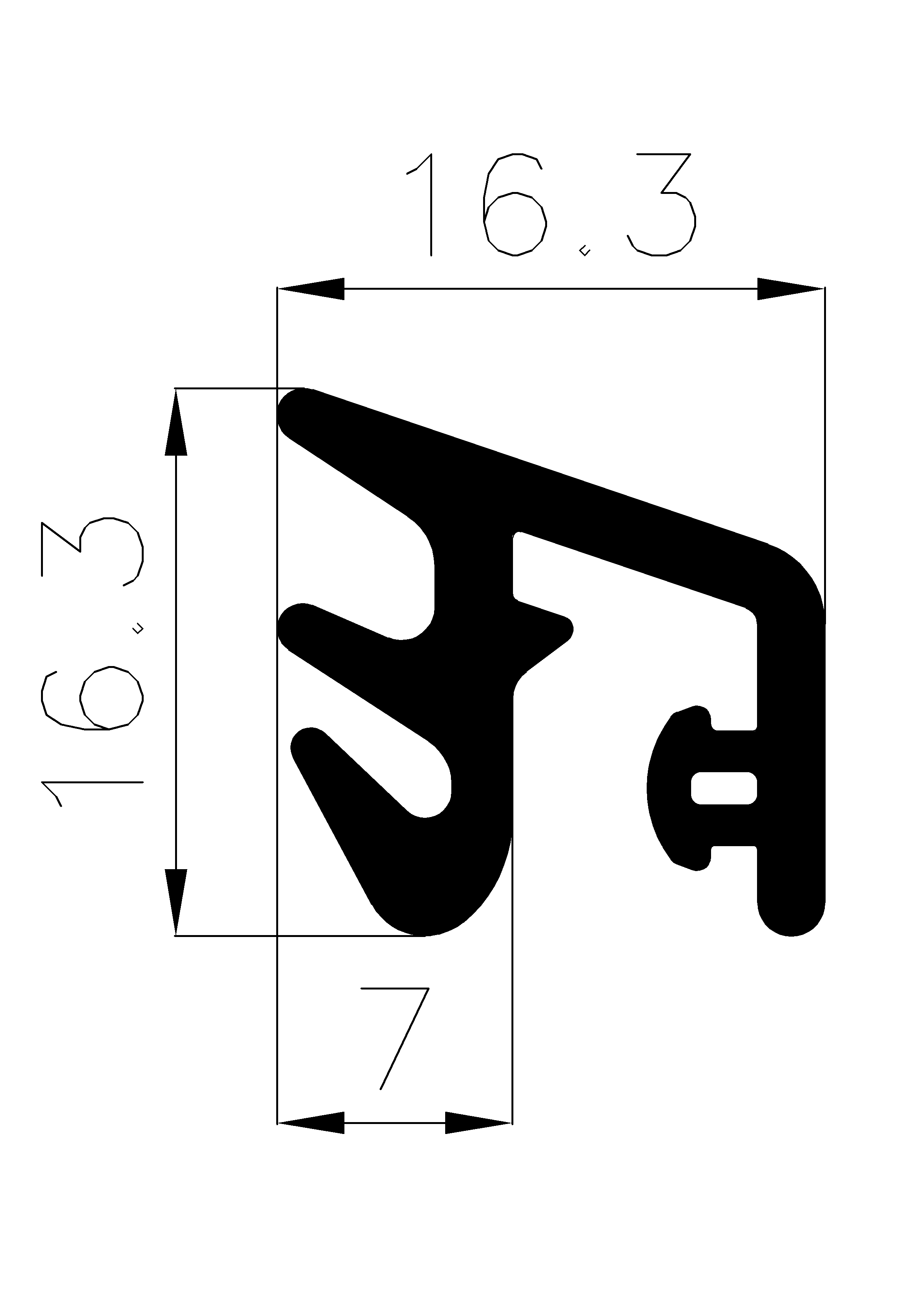 11140365KG - rubber profiles - Cover and T-profiles