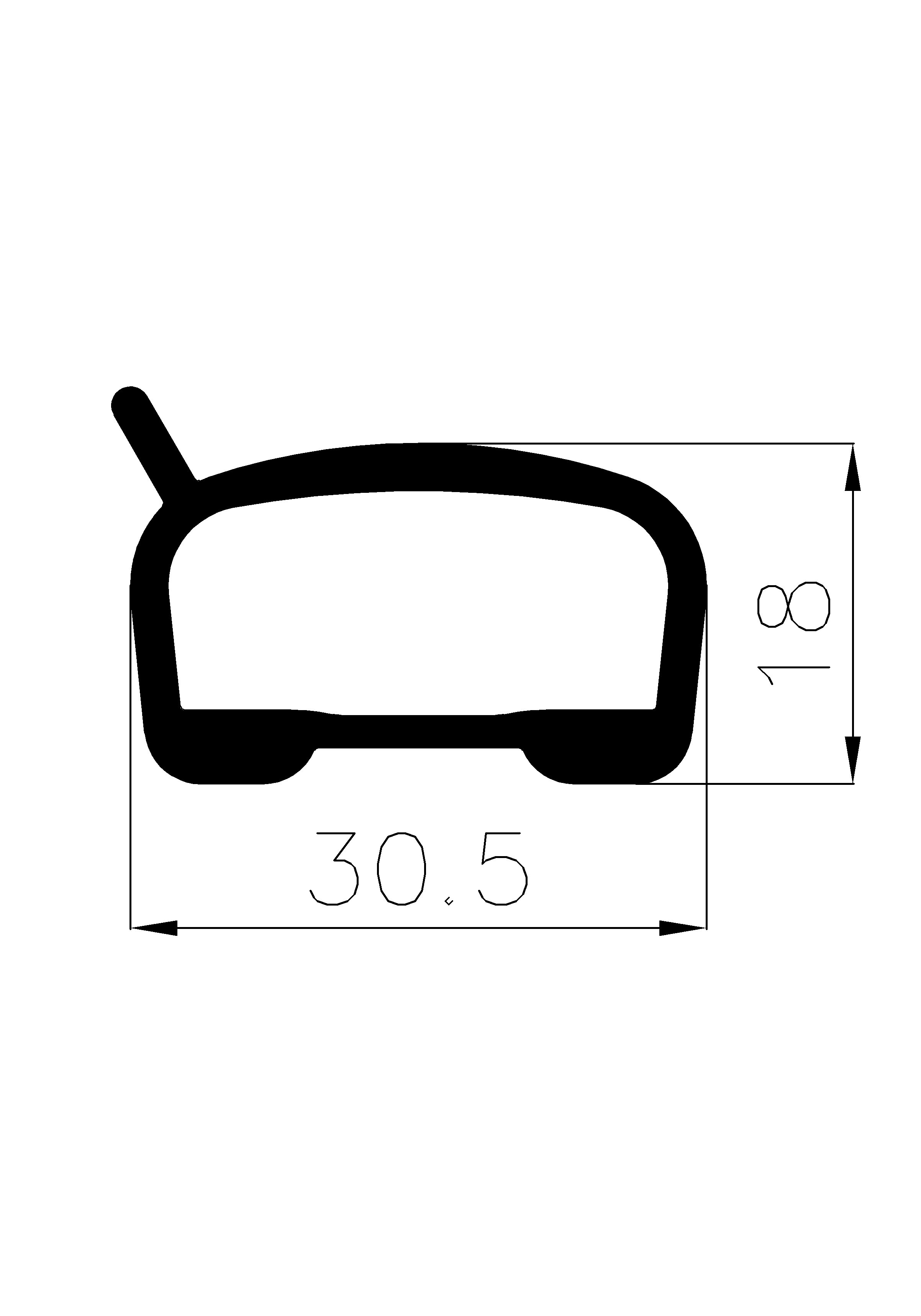 11840350KG - EPDM rubber profiles - Semi-circle, D-profiles