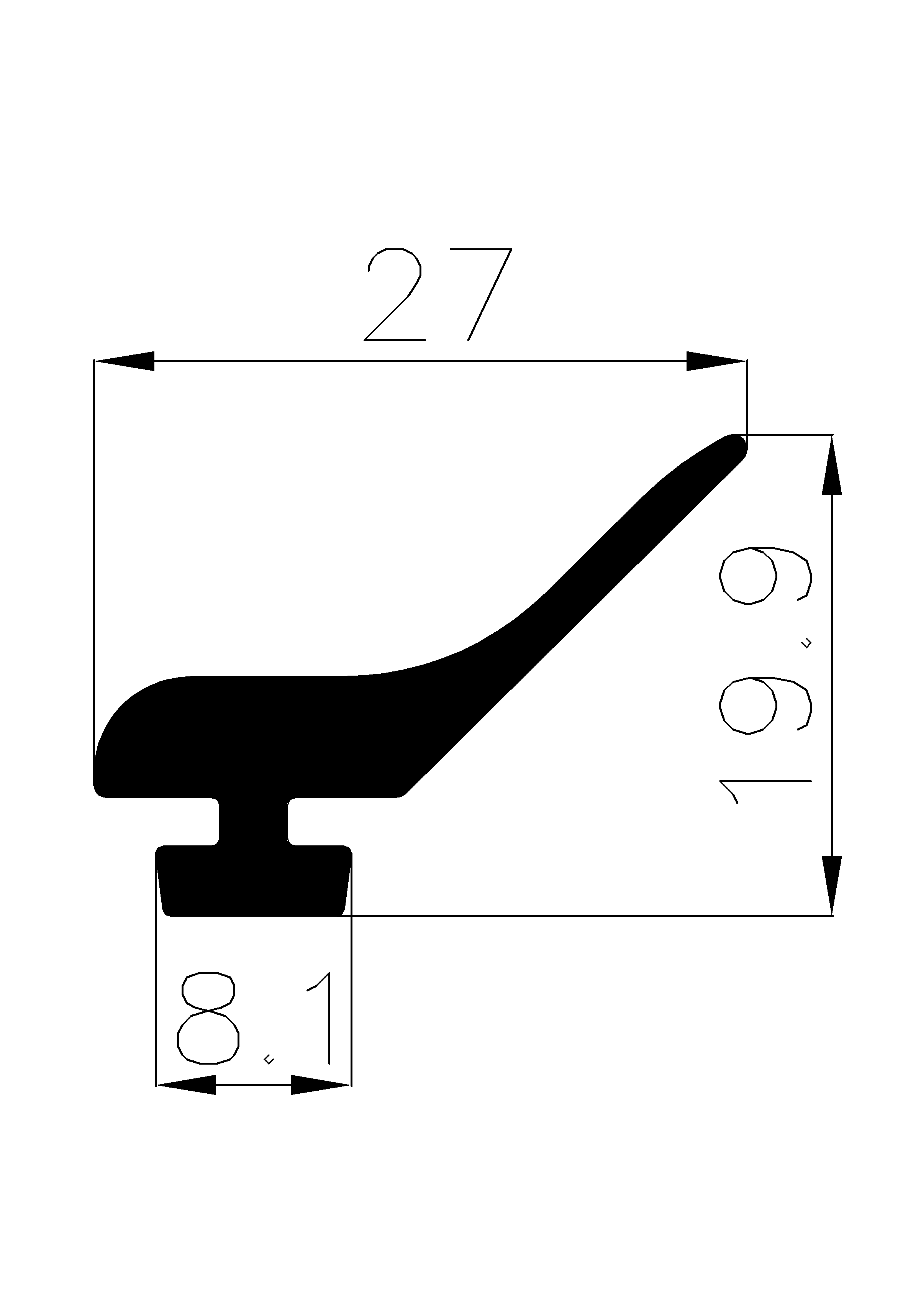 11950365KG - rubber profiles - Cover and T-profiles