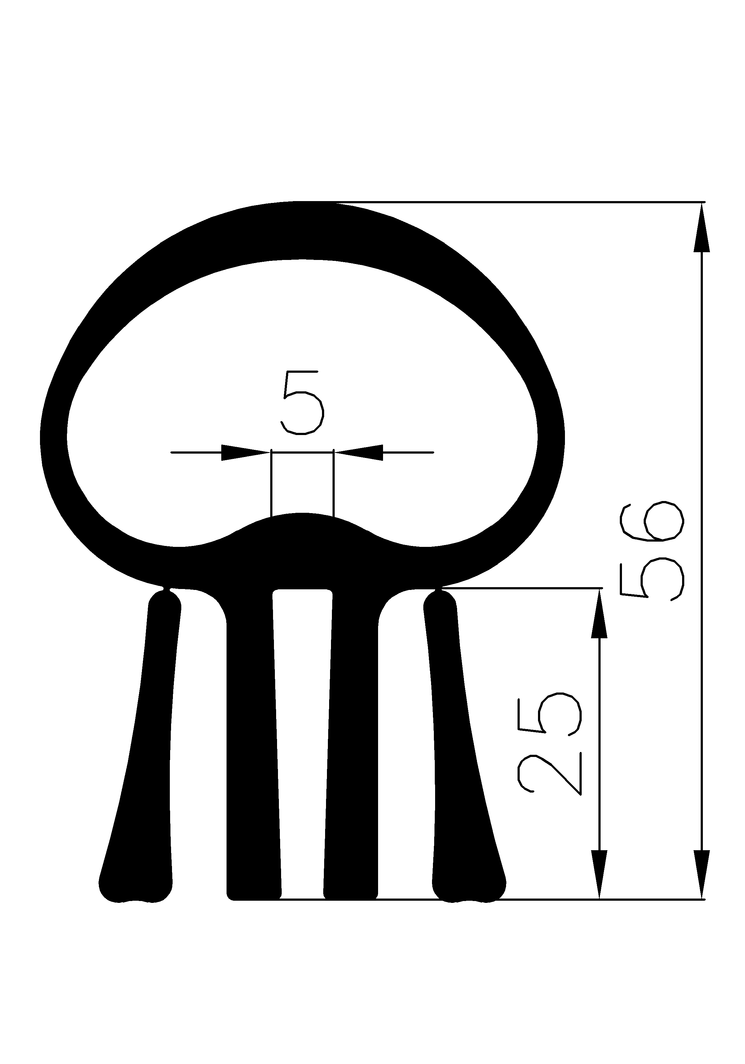 12390560KG - EPDM profiles - Spacer and bumper profiles