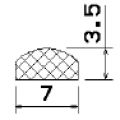 MZS 25170 - EPDM rubber profiles - Semi-circle, D-profiles