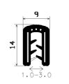 SD-0523 - with coextruded metal insert - Edge protection profiles