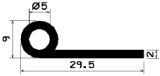 FN 1409 - silicone  profiles - Flag or 'P' profiles