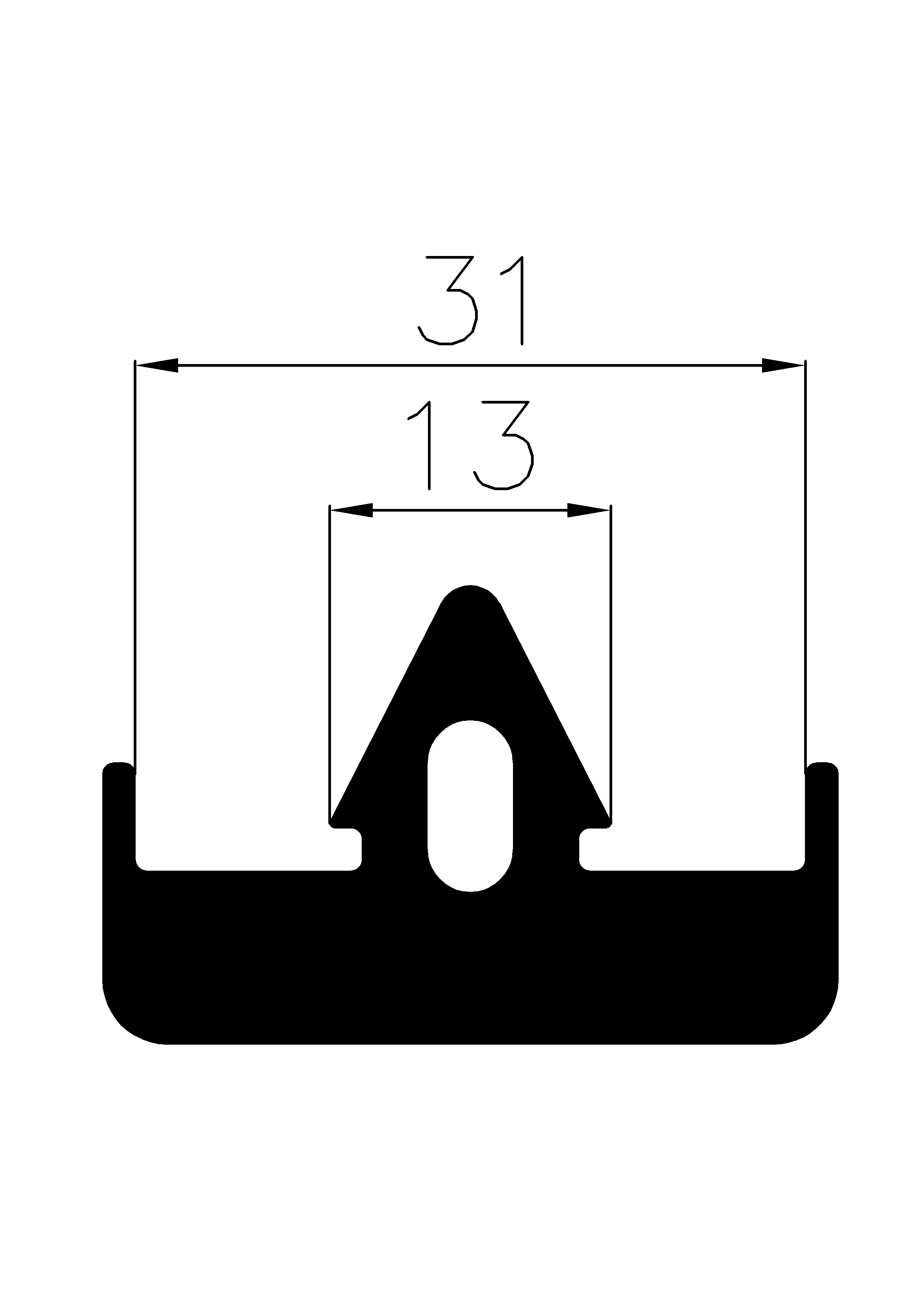 2530370KG - EPDM profiles - Spacer and bumper profiles