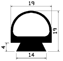 RT 0920 - EPDM rubber profiles - Sliding door – finger-guard profiles