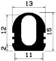 HR 1007 - EPDM rubber profiles - Semi-circle, D-profiles