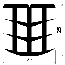 FA 1081 - rubber profiles - Cover and T-profiles