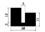 TU1- 1152 - rubber profiles - U shape profiles