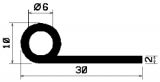 FN 1205 - silicone  profiles - Flag or 'P' profiles