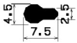 FN 1494 - EPDM profiles - Flag or 'P' profiles