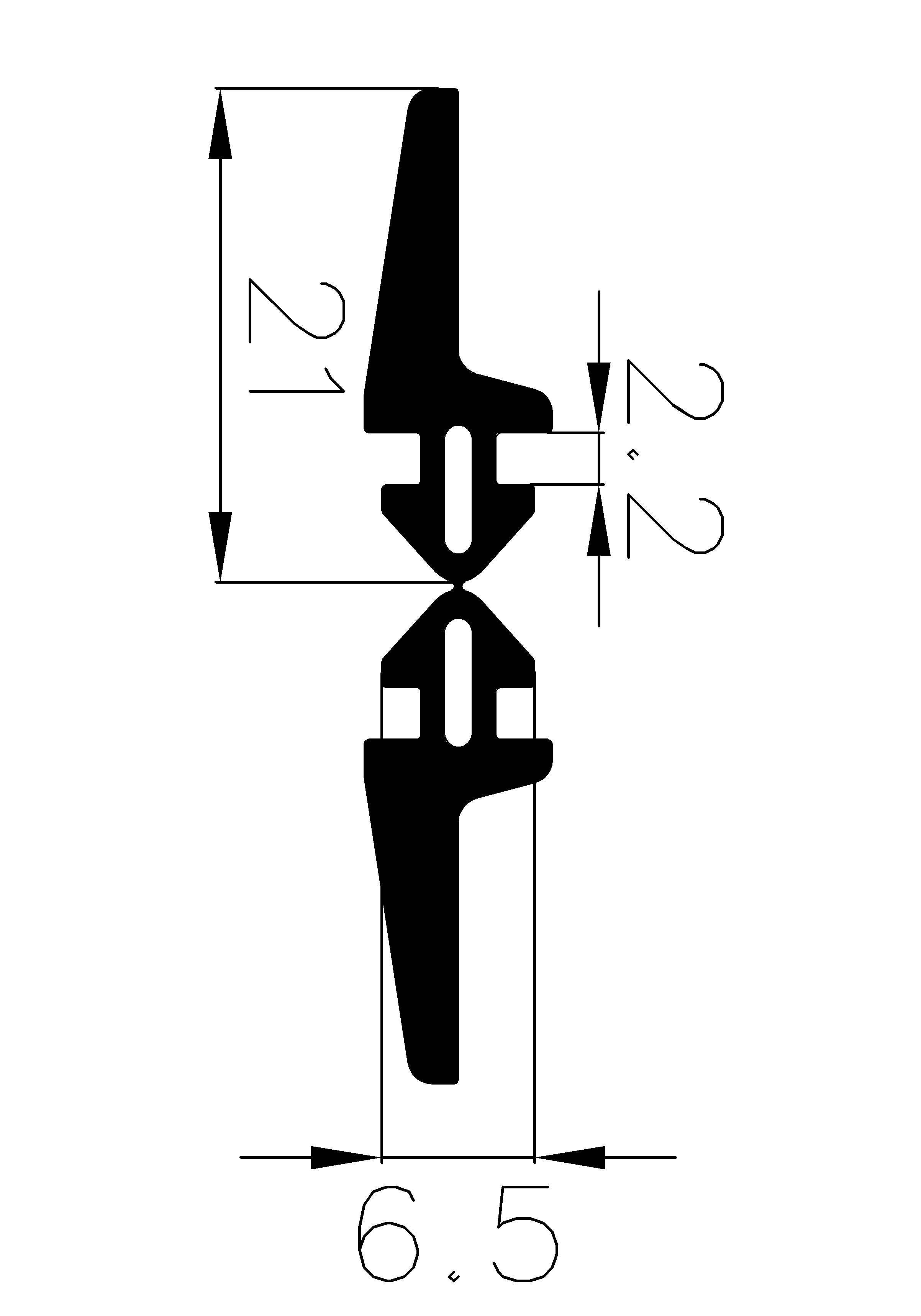 4700360KG - rubber profiles - Cover and T-profiles