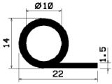 FN 1513 - EPDM profiles - Flag or 'P' profiles