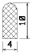 MZS 25669 - EPDM sponge profiles - Semi-circle, D-profiles