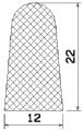 MZS 25672 - EPDM sponge profiles - Semi-circle, D-profiles