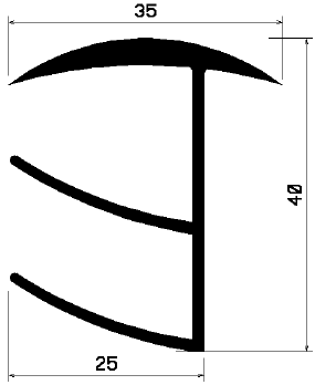FA 1560 - rubber profiles - Cover and T-profiles