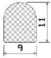 MZS 25518 - EPDM sponge profiles - Semi-circle, D-profiles