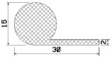 MZS 25550 - EPDM profiles - Flag or 'P' profiles