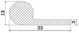 MZS 25551 - sponge profiles - Flag or 'P' profiles