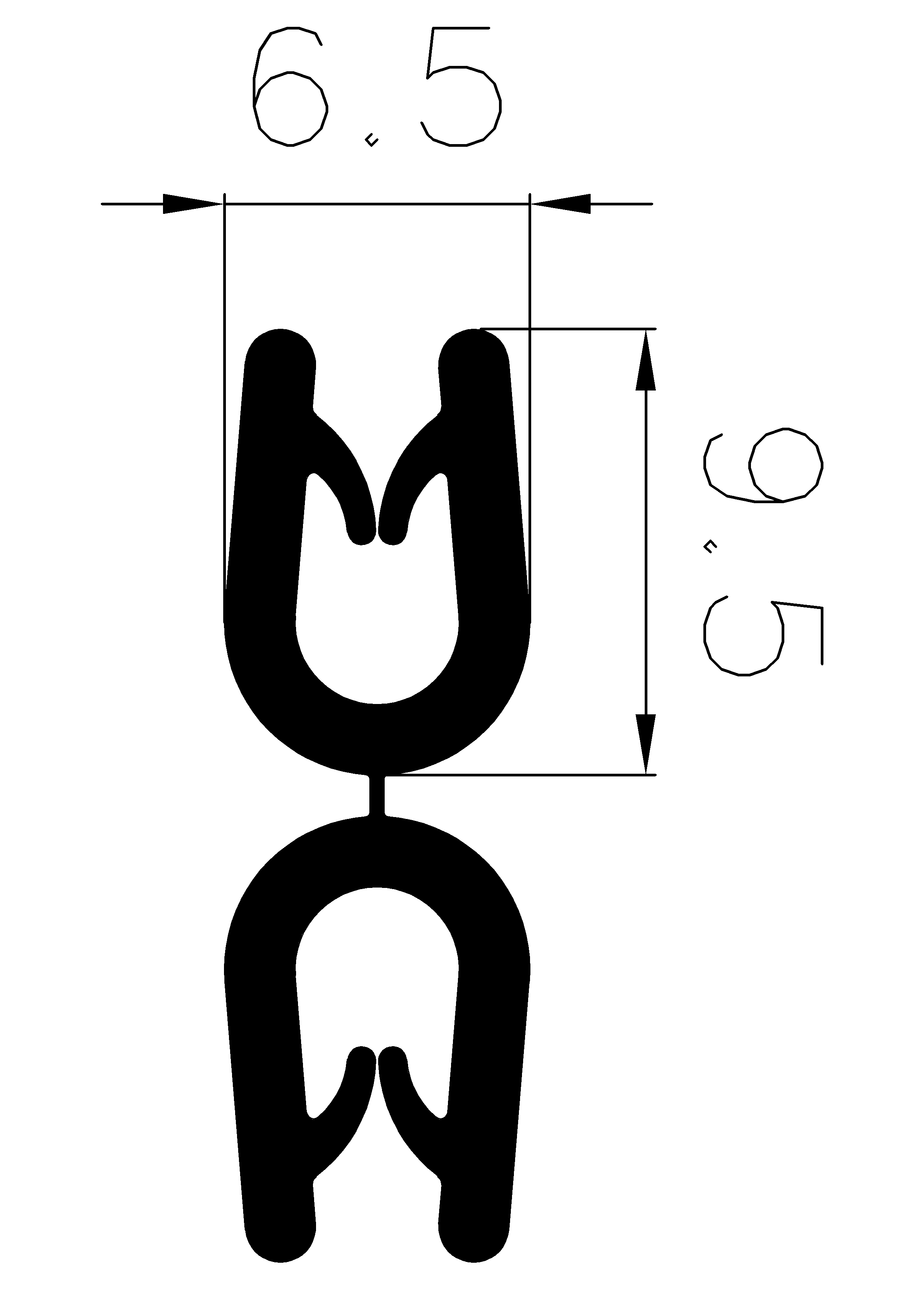 5060370KG - rubber profiles - U shape profiles