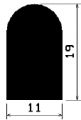 HR 1862 - EPDM rubber profiles - Semi-circle, D-profiles