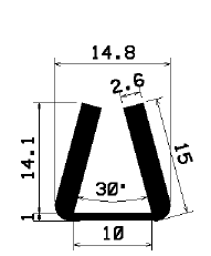 TU1- 1954 - rubber profiles - U shape profiles