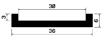 TU1- 2235 - rubber profiles - U shape profiles