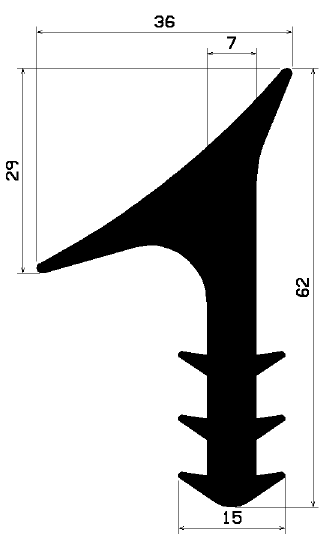 FA 2247 - rubber profiles - Cover and T-profiles