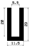 TU1- 1536 - rubber profiles - U shape profiles