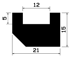 TU1- 2441 - rubber profiles - U shape profiles