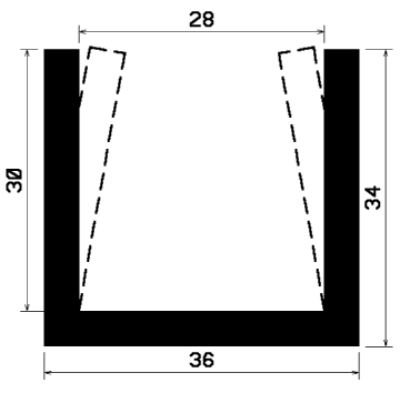 TU1- 2448 - rubber profiles - U shape profiles