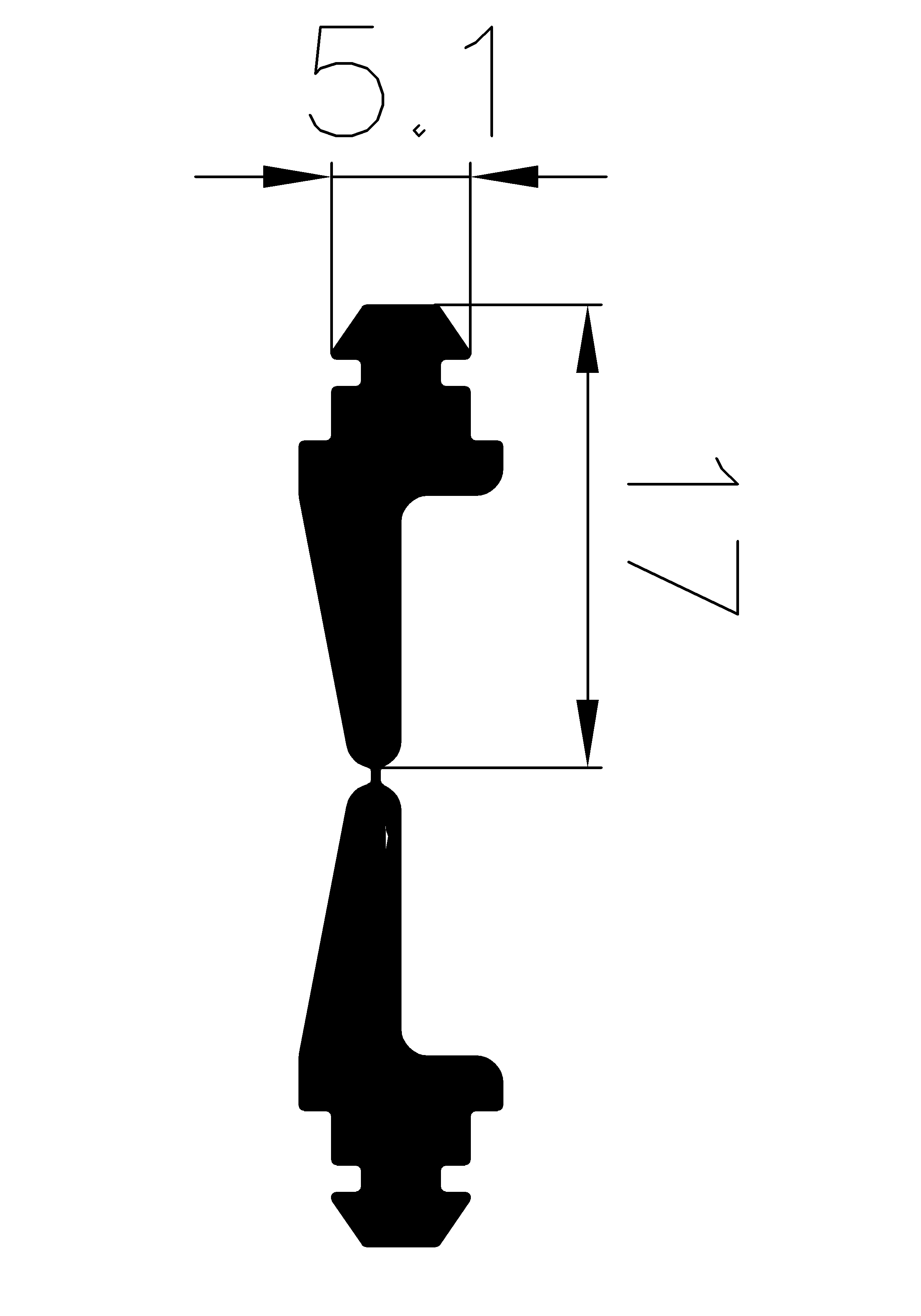 8180365KG - rubber profiles - Cover and T-profiles