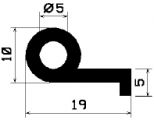 FN 2395 - silicone  profiles - Flag or 'P' profiles