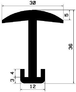 FA 2409 - rubber profiles - Cover and T-profiles