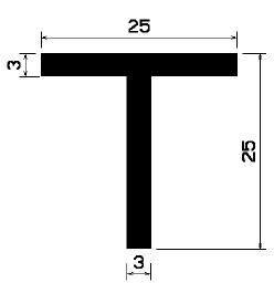 T 1674 - rubber profiles - Cover and T-profiles