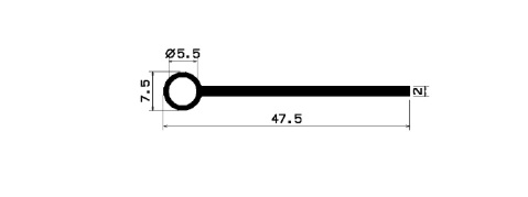 FN 2182 - EPDM profiles - Flag or 'P' profiles