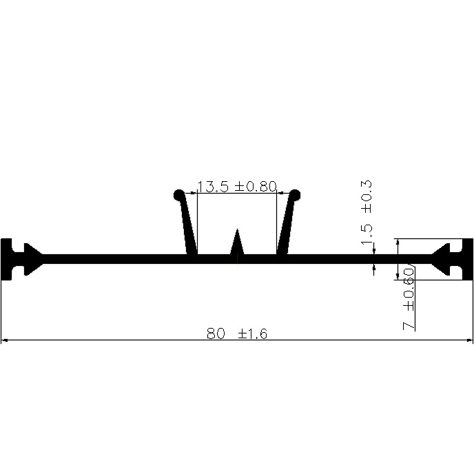 F - G198 - rubber profiles - Cover and T-profiles