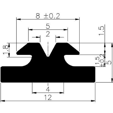 FA - G297 - rubber profiles - Cover and T-profiles