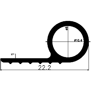 FN - G357 - EPDM profiles - Flag or 'P' profiles